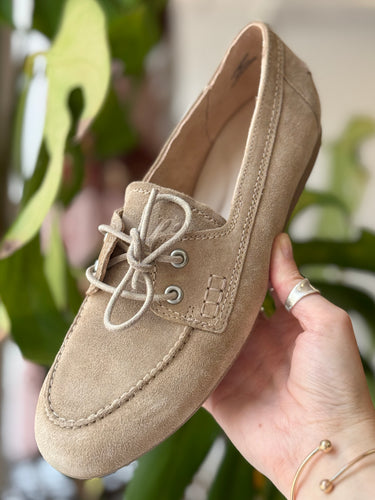 Paul Green Bayside Suede Loafer in Tan, AU 5 / US 7.5