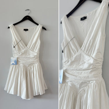Majorelle NWT Ivory V Neck Mini Dress, XXSmall