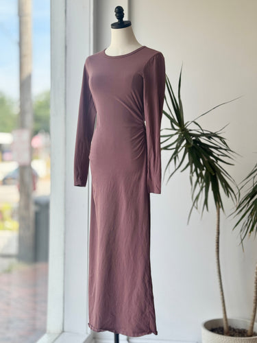 Xirena Mauve Ruched Dress, Small