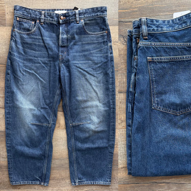 Madewell Dark Denim Darted Barrel Leg Jeans, 30