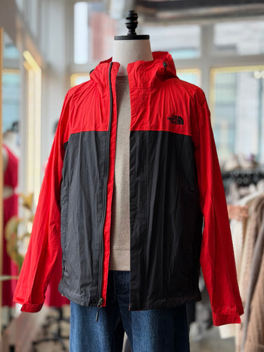 North Face Red Black Shell Jacket, Men's Large