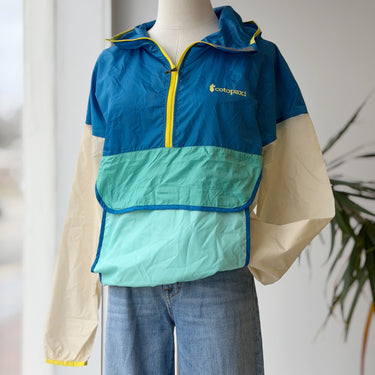 Cotopaxi Teca Half Zip Windbreaker in Neon Blue, XSmall