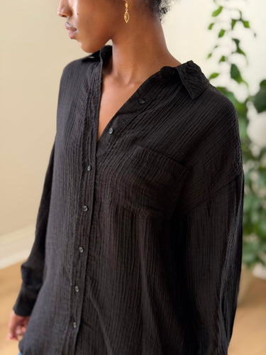 Anine Bing Tio Top in Black, XXSmall