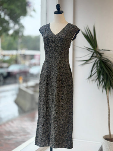 Madewell Black Paisley Midi Dress, 2