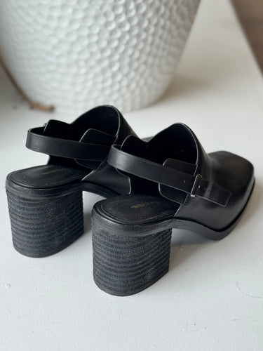 Intentionally Blank Honcho Biker Mules in Black, 6