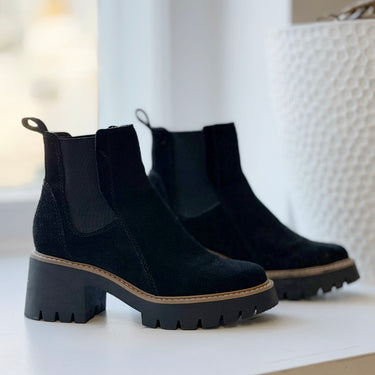 Dolce Vita Halina Black Suede Boots, 6