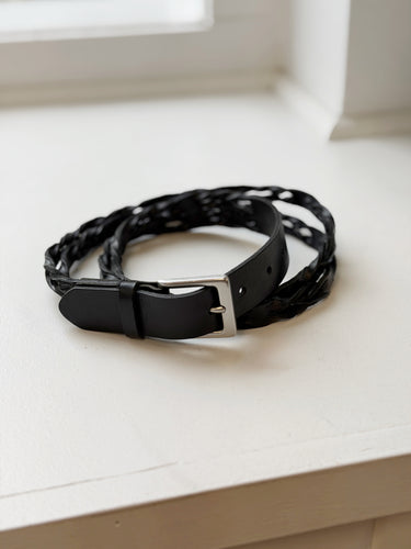Jenni Kayne Braided Black Belt, Large