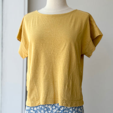 Jungmaven Yellow Boxy Tee, XS