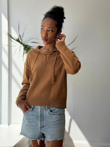 Nili Lotan Gloria Sweater in Camel, XSmall