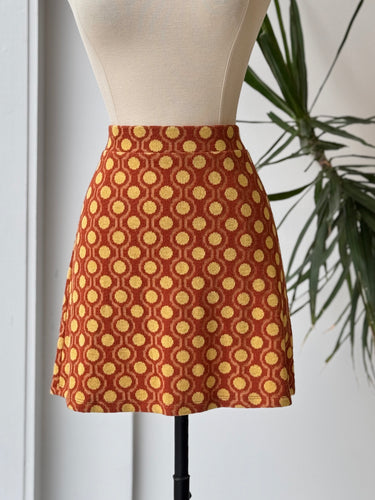 Zara Mustard Retro Skirt, Medium