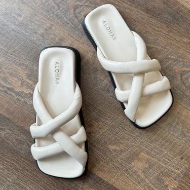 Alohas Cream Puff Slide Sandals size 37