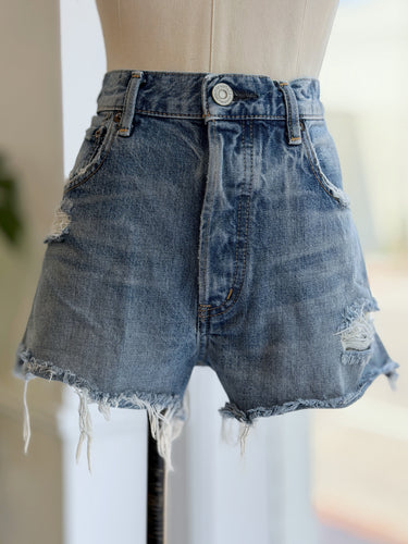 Moussy Distressed Cut Off Shorts, 28