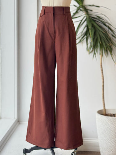 Thinking Mu Rust Pleat Trousers, 34/2
