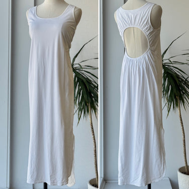 Lululemon Ivory Cut Out Back Jersey Dress, Large