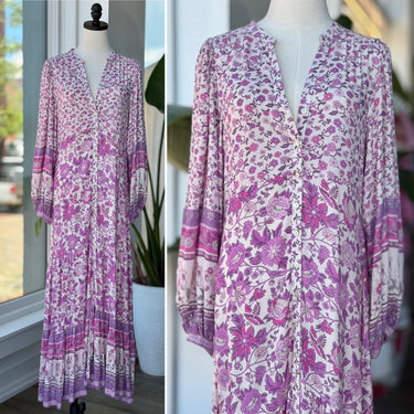 Spell & The Gypsy Purple & Pink Floral Dress, Medium
