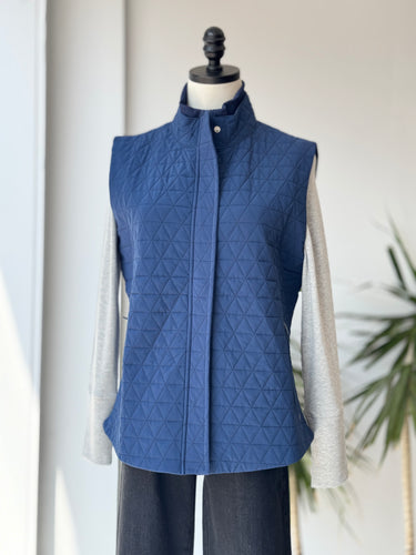 Foot Joy Blue Quilt Vest, Medium