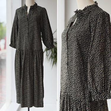 The Great Venetian Black Patterned Dress, 0/XSmall