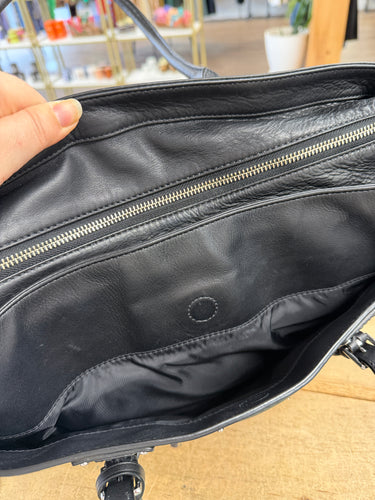Tumi Leather Tote in Black