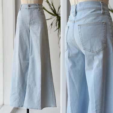 Frame Le Palazzo Crop Lightwash Jeans, 26