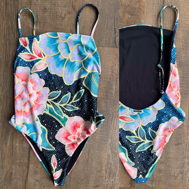 Mara Hoffman Floral One Piece Bathing Suit, Medium
