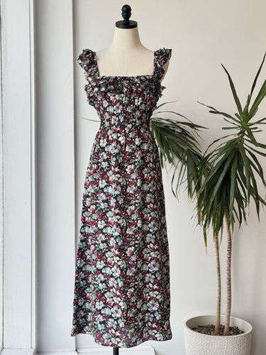 Ciao Lucia Amalie Floral Peonia Print Midi Dress, Small