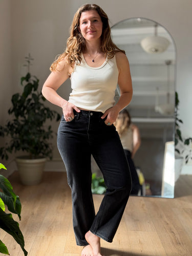 Apiece Apart NWT Rene Kick Flare Jean in Black, 30