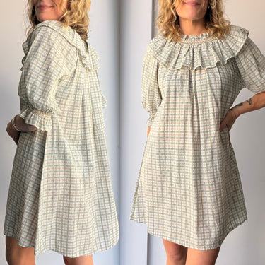 Christy Dawn AS IS Macy Dress in Plaid - underarm discoloration, Small