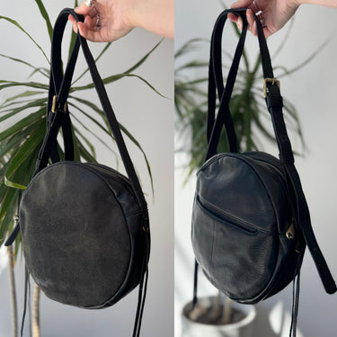 Hobo Black Circle Crossbody Bag