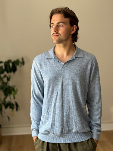 Rodd & Gunn Blue Polo Sweater, Men's Large