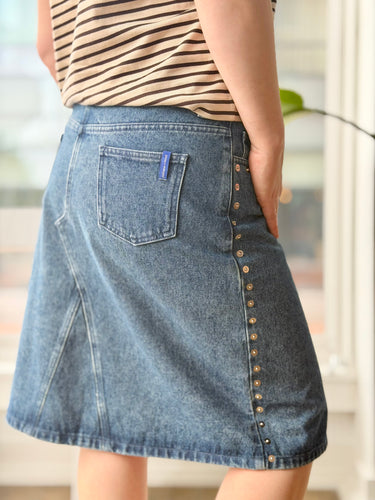 Paloma Wool Denim Studded Skirt, 40