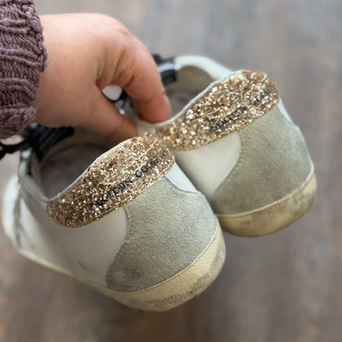 Golden Goose Supar Star Glittery Tab Sneakers, 42