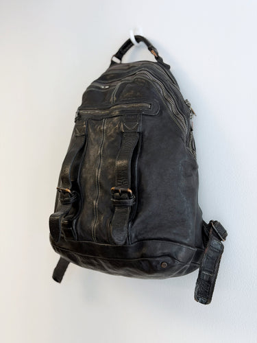 Benheart Italian Leather Lorenzo Backpack in Nero