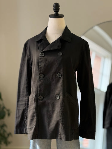 Frank & Eileen Black Belfast Sweatshirt Peacoat, Small