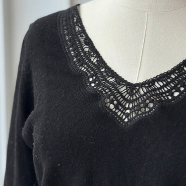Sezane Black Pull Laine Janelle Sweater, Small