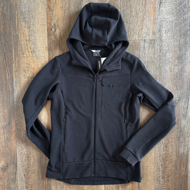 Norrona Black Hooded Full Zip Jacket, Large