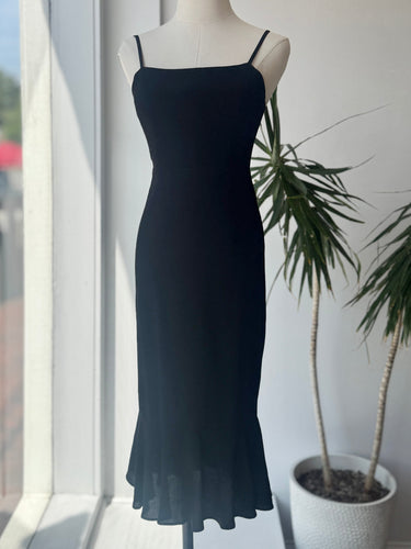 Reformation Black Moxie Dress, 4 Petite
