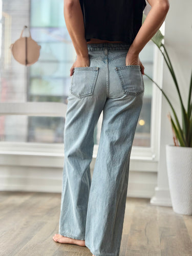 Sablyn Light Wash Distressed Jeans, 27
