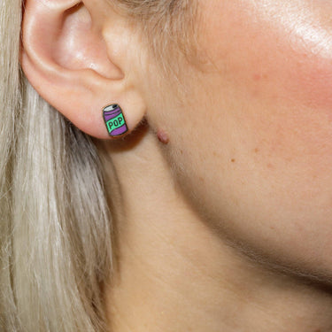 Soda Pop Enamel Stud Earrings