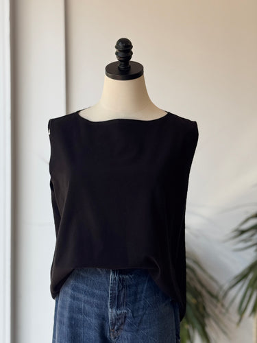 Reformation Black High Neck Tank Top, 3XL
