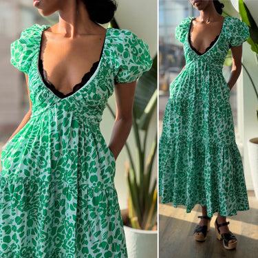La Ligne Ina Dress in Green, XS
