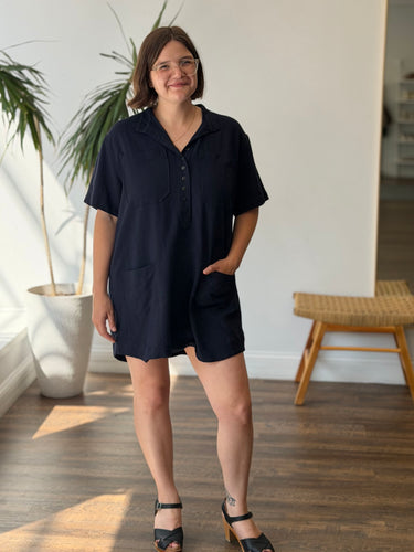 Sezane Navy Sonali Dress, 40/8