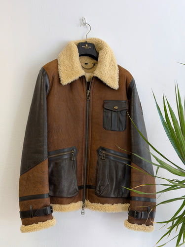 Belstaff Astell Aviator Shearling Jacket- retail $2800, Men's 40