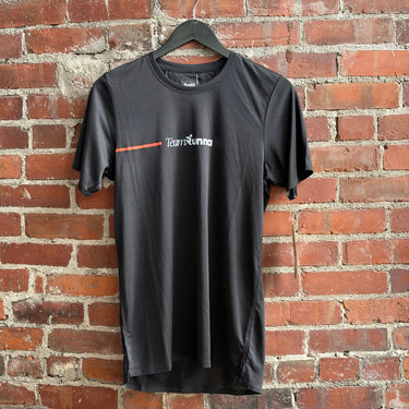 Runna Black Running Shirt, Men's Small