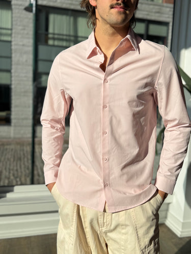 Lululemon Pink Button Up Shirt, Men's Medium