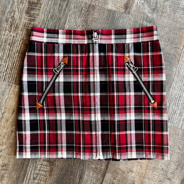 Rag & Bone Red Plaid Skirt, 2
