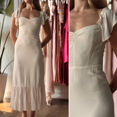 Reformation Ivory Dress, 4