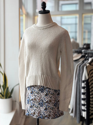 Jenni Kayne AS IS Ivory Knit Sweater, Medium