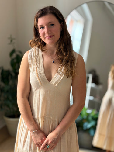 Anaak Gauzy Peach Maxi Dress, 0