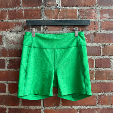 Outdoor Voices Green Bike Shorts, Small