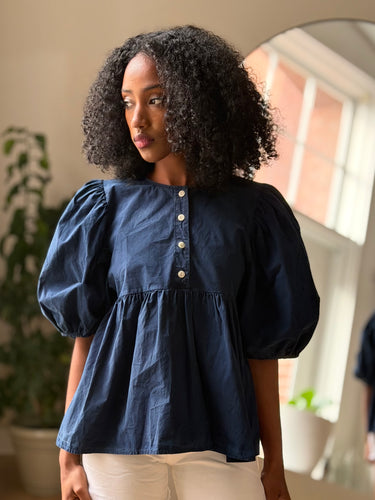 Rudy Jude Indigo Day Blouse, Small